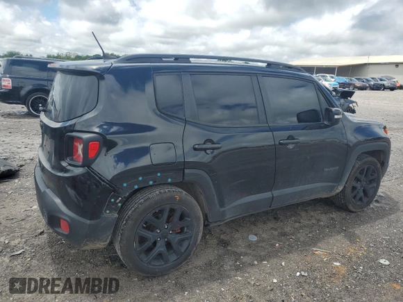 2018 Jeep Renegade Altitude z VIN ZACCJABB3JPH46887, wystawiony jako Copart lot #54758055 z przebiegiem 199 963 mil mil oraz Szkoda całkowita • Salvage title. Historia ofert i sprzedaży dostępna na DreamBid. Obrazek 3.