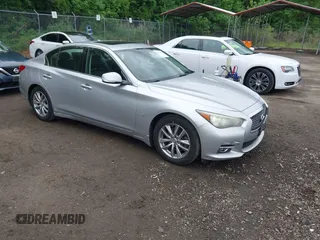 2014 Infiniti Q50 Sport with VIN JN1BV7AR0EM693137, listed as a IAAI auction lot 42199903 with 154,192 mi miles and . Bid and sale history available at DreamBid. Image 1.