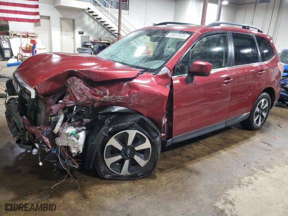 2018 Subaru Forester Limited with VIN JF2SJARC5JH468061, listed as a Copart auction lot 49667025 with 0 mi miles and Salvage Title. Bid and sale history available at carsss.com. Image 1.