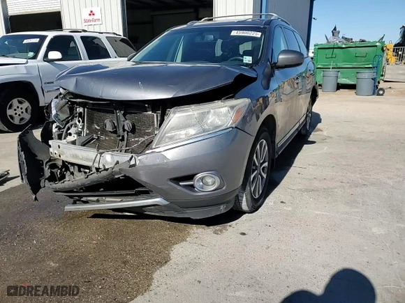 2016 Nissan Pathfinder SL with VIN 5N1AR2MN5GC651544, listed as a Copart auction lot 45900225 with 221,619 mi miles and Salvage Title. Bid and sale history available at carsss.com. Image 14.