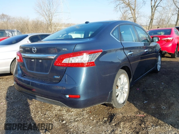 2013 Nissan Sentra SV with VIN 3N1AB7AP6DL659246, listed as a IAAI auction lot 41779998 with 93,715 mi miles. Bid and sale history available at carsss.com. Image 4.