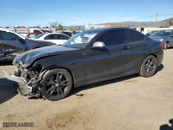 2016 BMW 2 Series M235i with VIN WBA1J7C52GV359197, listed as a Copart auction lot 46194565 with 119,380 mi miles and Salvage Title. Bid and sale history available at carsss.com. Image 1.
