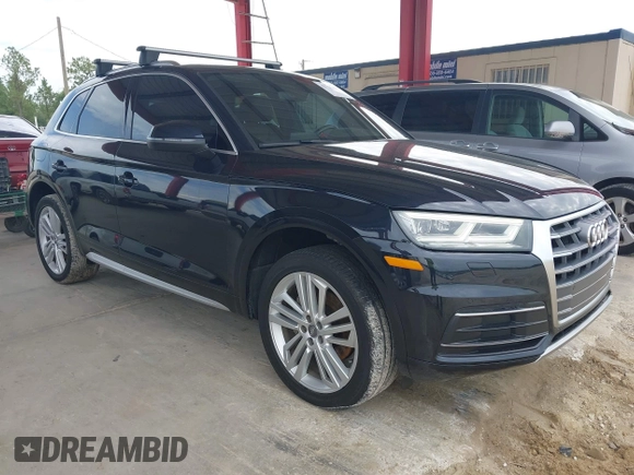 2018 Audi Q5 Premium Plus with VIN WA1BNAFY6J2121323, listed as a IAAI auction lot 42716479 with 114,173 mi miles and . Bid and sale history available at DreamBid. Image 1.