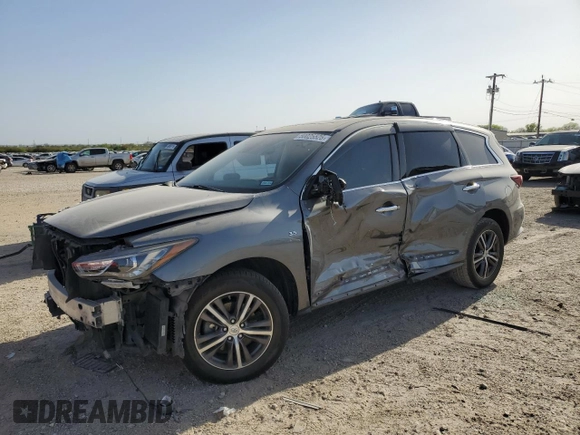 2019 Infiniti QX60 LUXE with VIN 5N1DL0MN8KC527165, listed as a Copart auction lot 50025525 with 99,705 mi miles and Salvage Title. Bid and sale history available at carsss.com. Image 1.