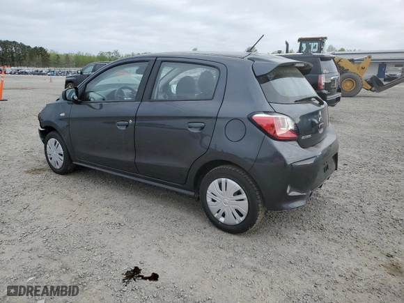 2024 Mitsubishi Mirage ES with VIN ML32AUHJ1RH018759, listed as a Copart auction lot 51415465 with 4,446 mi miles and Non Repairable. Bid and sale history available at carsss.com. Image 2.