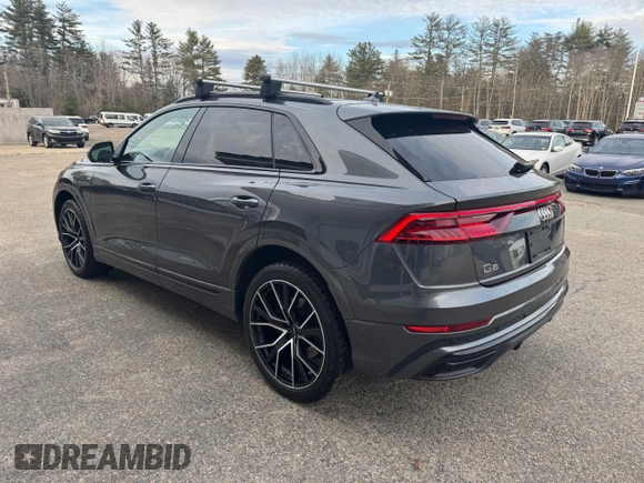 2019 Audi Q8 Premium Plus with VIN WA1EVAF10KD015763, listed as a Copart auction lot 52461255 with 134,540 mi miles and Clean Title. Bid and sale history available at carsss.com. Image 3.