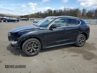 2019 Alfa Romeo Stelvio Ti with VIN ZASPAKBN1K7C67083, listed as a Copart auction lot 53003565 with 65,140 mi miles and Salvage title. Bid and sale history available at DreamBid. Image 1.