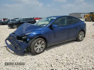 2022 Tesla Model Y Long Range z VIN 7SAYGDEE7NF313228, wystawiony jako Copart lot #55060705 z przebiegiem 32 238 mil mil oraz Szkoda całkowita • Salvage title. Historia ofert i sprzedaży dostępna na DreamBid. Obrazek 1.