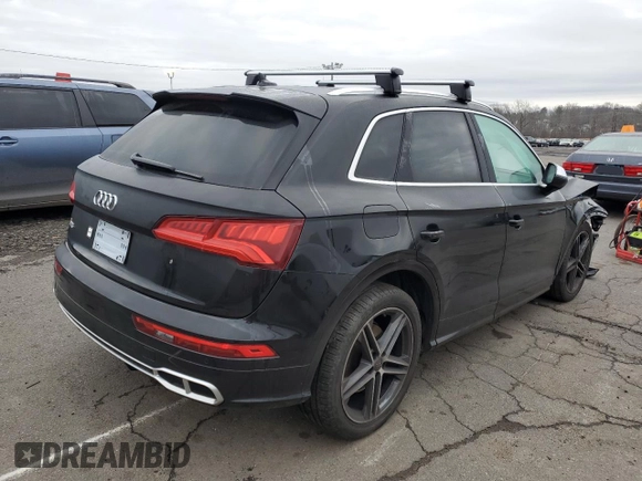2020 Audi SQ5 Premium Plus with VIN WA1B4AFY1L2023175, listed as a Copart auction lot 45053424 with 54,170 mi miles and Salvage Title. Bid and sale history available at DreamBid. Image 3.