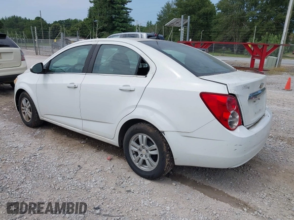 2012 Chevrolet Sonic LT with VIN 1G1JC5SH1C4126756, listed as a IAAI auction lot 42868558 with 163,633 mi miles and . Bid and sale history available at DreamBid. Image 3.