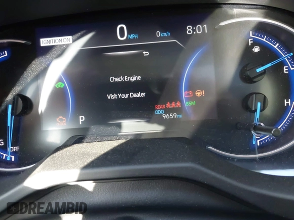 2024 Toyota RAV4 Hybrid XLE Premium with VIN 4T3B6RFV0RU151797, listed as a IAAI auction lot 42050155 with 9,659 mi miles. Bid and sale history available at carsss.com. Image 7.