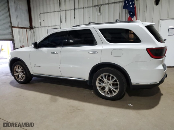 2015 Dodge Durango Citadel with VIN 1C4RDJEG9FC908557, listed as a Copart auction lot 88436995 with 110,718 mi miles and Clean Title. Bid and sale history available at carsss.com. Image 2.