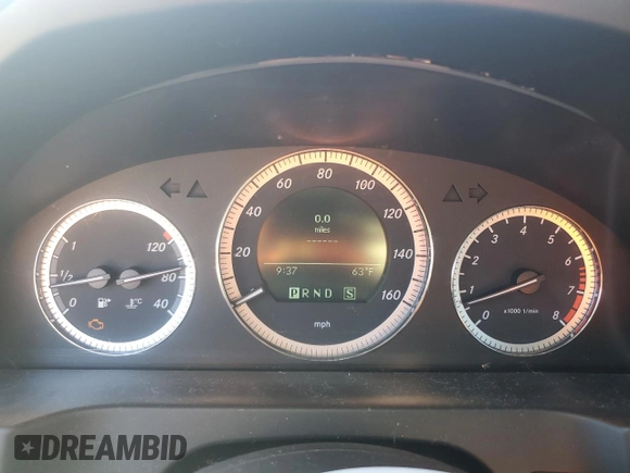 2009 Mercedes-Benz C 350 Sport with VIN WDDGF56X49R047075, listed as a Copart auction lot 49586525 with Not provided miles and Salvage title. Bid and sale history available at DreamBid. Image 9.