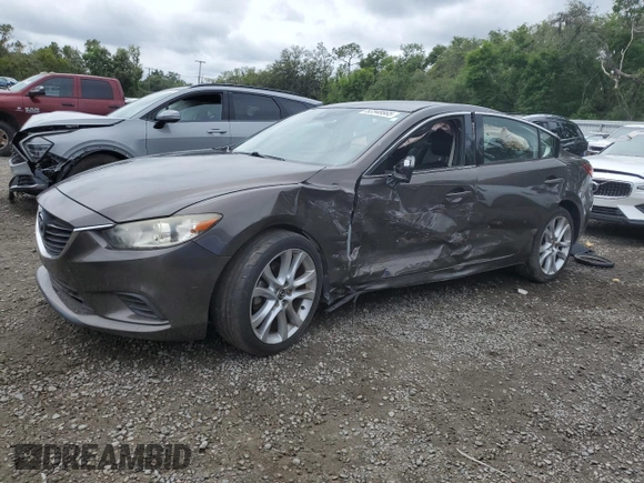 2017 Mazda Mazda6 Touring with VIN JM1GL1V56H1109391, listed as a Copart auction lot 52348665 with 93,764 mi miles and Salvage Title. Bid and sale history available at carsss.com. Image 1.