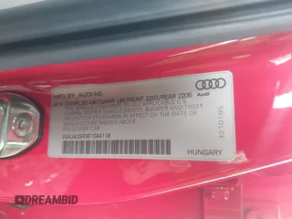 2015 Audi A3 Premium z VIN WAUACGFFXF1044118, wystawiony jako IAAI lot #42210880 z przebiegiem 59 011 mil mil oraz . Historia ofert i sprzedaży dostępna na DreamBid. Obrazek 9.