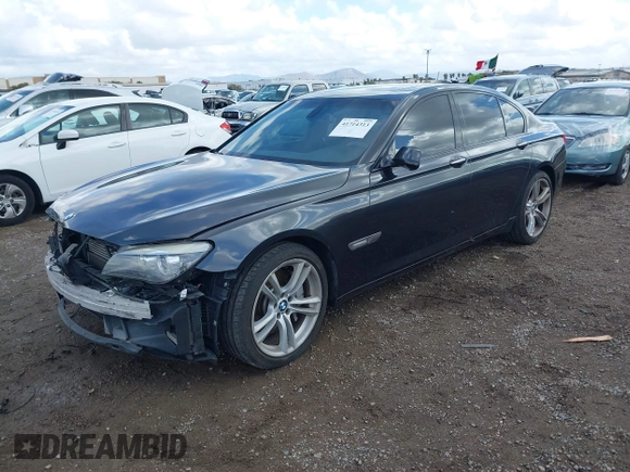 2011 BMW 7 Series 750i with VIN WBAKA8C50BCY36367, listed as a IAAI auction lot 41714313 with 109,707 mi miles. Bid and sale history available at carsss.com. Image 2.