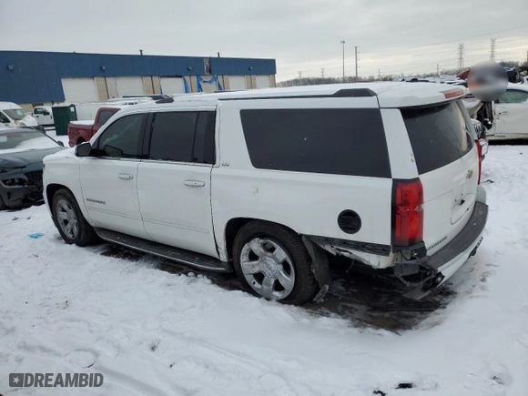 2016 Chevrolet Suburban LTZ with VIN 1GNSKJKC1GR119253, listed as a Copart auction lot 87615555 with 138,753 mi miles and Clean Title. Bid and sale history available at carsss.com. Image 2.
