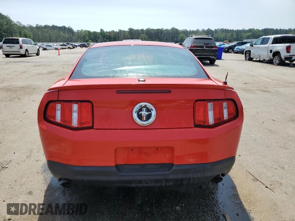 2012 Ford Mustang Premium with VIN 1ZVBP8AMXC5270605, listed as a Copart auction lot 57178715 with 139,424 mi miles and Salvage title. Bid and sale history available at DreamBid. Image 6.