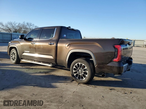 2022 Toyota Tundra Limited Hybrid with VIN 5TFJC5EC3NX001878, listed as a Copart auction lot 41590215 with Not provided miles and Clean title. Bid and sale history available at DreamBid. Image 2.