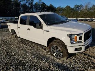 2020 Ford F-150 XL with VIN 1FTEW1EP3LKF31637, listed as a Copart auction lot 49796615 with 95,259 mi miles and Salvage Title. Bid and sale history available at carsss.com. Image 4.