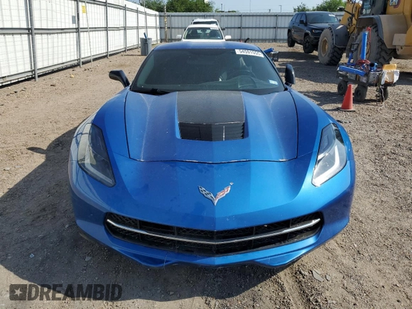 2014 Chevrolet Corvette Z51 2LT with VIN 1G1YK2D76E5131145, listed as a Copart auction lot 54591555 with 52,025 mi miles and Salvage title. Bid and sale history available at DreamBid. Image 5.