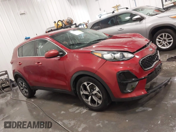 2020 Kia Sportage LX with VIN KNDPM3AC2L7648366, listed as a IAAI auction lot 41675795 with 18,745 mi miles. Bid and sale history available at carsss.com. Image 14.