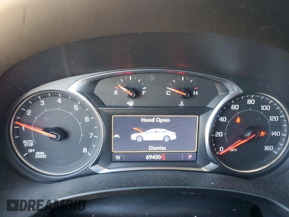2020 GMC Terrain SLT with VIN 3GKALPEV9LL191177, listed as a Copart auction lot 57800395 with 69,400 mi miles and Salvage title. Bid and sale history available at DreamBid. Image 9.