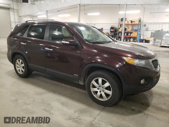 2012 Kia Sorento LX with VIN 5XYKTDA61CG303927, listed as a Copart auction lot 54565375 with 249,478 mi miles and Clean Title. Bid and sale history available at carsss.com. Image 4.