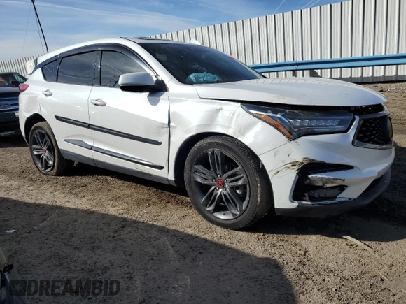 2021 Acura RDX w/A-Spec Package with VIN 5J8TC2H67ML047671, listed as a Copart auction lot 39789194 with 23,139 mi miles. Bid and sale history available at carsss.com. Image 4.
