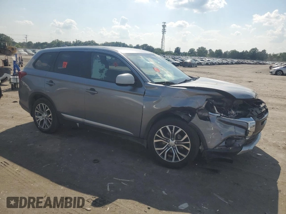 2018 Mitsubishi Outlander ES with VIN JA4AZ3A32JZ024831, listed as a Copart auction lot 62369645 with 91,599 mi miles and Salvage title. Bid and sale history available at DreamBid. Image 4.
