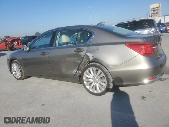 2015 Acura RLX Tech Pkg with VIN JH4KC1F52FC001004, listed as a Copart auction lot 48388385 with 248,635 mi miles and Salvage Title. Bid and sale history available at carsss.com. Image 2.