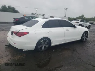 2025 Mercedes-Benz C 300 with VIN W1KAF4HB4SR240981, listed as a Copart auction lot 57949665 with 1,179 mi miles and Salvage title. Bid and sale history available at DreamBid. Image 3.