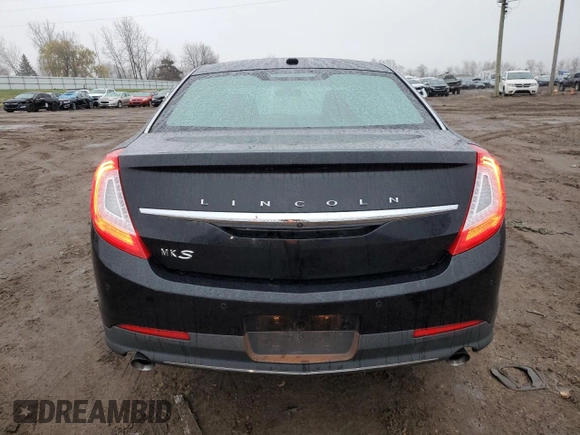 2015 Lincoln MKS with VIN 1LNHL9DK7FG606935, listed as a Copart auction lot 81991384 with 82,097 mi miles and Salvage Title. Bid and sale history available at carsss.com. Image 6.