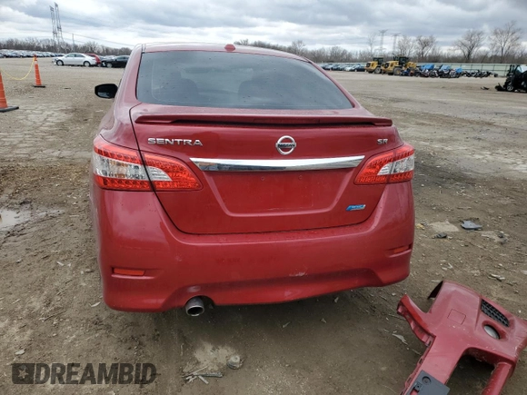 2014 Nissan Sentra SR with VIN 3N1AB7AP6EY295687, listed as a Copart auction lot 50497495 with Not Provided miles and Salvage Title. Bid and sale history available at DreamBid. Image 6.