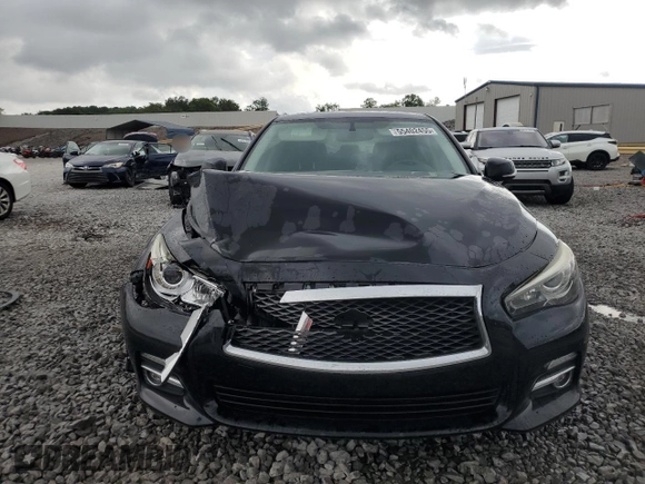 2015 Infiniti Q50 Sport with VIN JN1BV7AP2FM358154, listed as a Copart auction lot 55402455 with 154,630 mi miles and Salvage title. Bid and sale history available at DreamBid. Image 5.