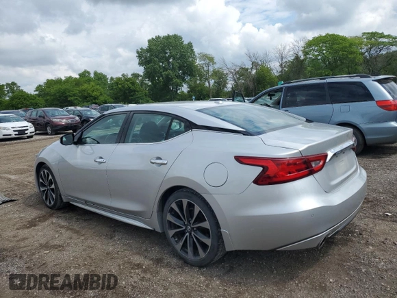 2016 Nissan Maxima SL with VIN 1N4AA6AP3GC376285, listed as a Copart auction lot 58375815 with 116,722 mi miles and Salvage title. Bid and sale history available at DreamBid. Image 2.