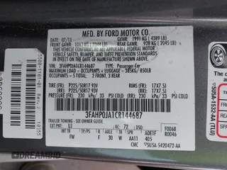 2012 Ford Fusion SEL z VIN 3FAHP0JA1CR144687, wystawiony jako IAAI lot #42317054 z przebiegiem 173 134 mil mil oraz . Historia ofert i sprzedaży dostępna na DreamBid. Obrazek 9.