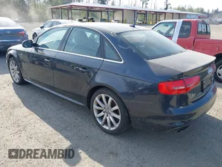 2014 Audi A4 Premium with VIN WAUBFAFL4EN023707, listed as a IAAI auction lot 42106681 with 116,740 mi miles. Bid and sale history available at carsss.com. Image 3.