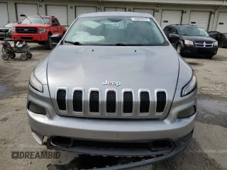 2015 Jeep Cherokee Sport with VIN 1C4PJLAB8FW761989, listed as a Copart auction lot 56869675 with 181,347 mi miles and Salvage title. Bid and sale history available at DreamBid. Image 5.
