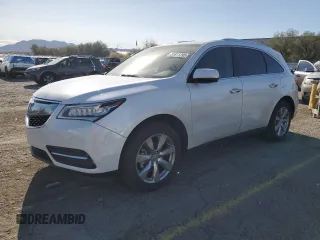 2015 Acura MDX Advance/Entertainment Pkg with VIN 5FRYD3H86FB007658, listed as a Copart auction lot 51811295 with 105,265 mi miles and Salvage Title. Bid and sale history available at carsss.com. Image 1.
