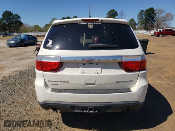2012 Dodge Durango Citadel with VIN 1C4SDJET5CC158164, listed as a Copart auction lot 49826945 with 183,514 mi miles and Salvage Title. Bid and sale history available at DreamBid. Image 6.