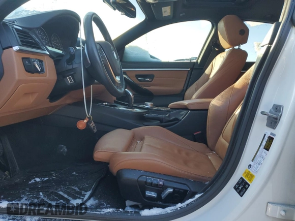 2017 BMW 4 Series 430i xDrive with VIN WBA4F9C34HG813108, listed as a Copart auction lot 42123645 with 55,417 mi miles and Salvage title. Bid and sale history available at DreamBid. Image 7.
