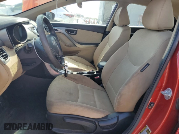 2013 Hyundai Elantra Limited with VIN KMHDH4AE4DU740611, listed as a Copart auction lot 54711845 with 95,408 mi miles and Salvage Title. Bid and sale history available at DreamBid. Image 7.