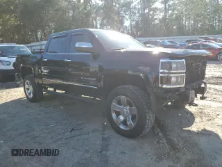 2015 Chevrolet Silverado 1500 LTZ with VIN 3GCUKSEC2FG504886, listed as a Copart auction lot 46433495 with 131,475 mi miles and Salvage Title. Bid and sale history available at DreamBid. Image 4.