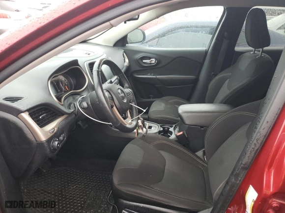 2016 Jeep Cherokee Latitude with VIN 1C4PJMCS6GW205720, listed as a Copart auction lot 50412645 with 66,452 mi miles and Salvage Title. Bid and sale history available at carsss.com. Image 7.