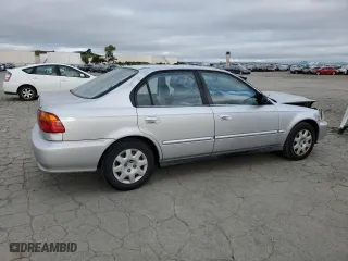 2000 Honda Civic VP with VIN 2HGEJ6611YH597755, listed as a Copart auction lot 50667365 with 192,167 mi miles and Salvage Title. Bid and sale history available at carsss.com. Image 3.