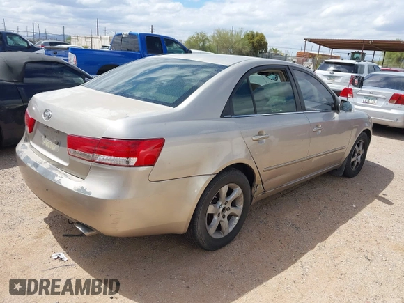 2006 Hyundai Sonata GLS with VIN 5NPEU46F56H148606, listed as a IAAI auction lot 42142541 with 106,144 mi miles and . Bid and sale history available at DreamBid. Image 4.