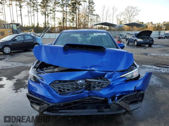2023 Subaru WRX Premium with VIN JF1VBAF61P9815658, listed as a Copart auction lot 89131985 with 10,066 mi miles and Salvage Title. Bid and sale history available at carsss.com. Image 5.