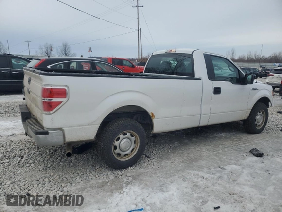 2014 Ford F-150 XL with VIN 1FTNF1CF1EKD84876, listed as a Copart auction lot 43912845 with 107,016 mi miles and Salvage title. Bid and sale history available at DreamBid. Image 3.