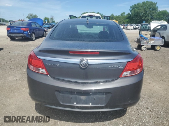 2011 Buick Regal CXL RL1 with VIN W04GN5EC3B1084595, listed as a Copart auction lot 57795975 with 110,697 mi miles and Salvage title. Bid and sale history available at DreamBid. Image 6.